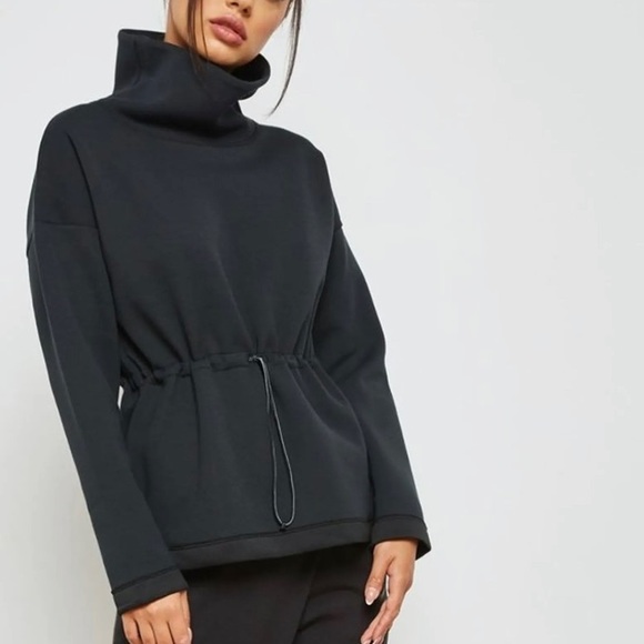 Nike Sweater Womens Size Small Dri-FIT Therma Flex Training Cowl Sweatshirt Blue - Picture 11 of 11